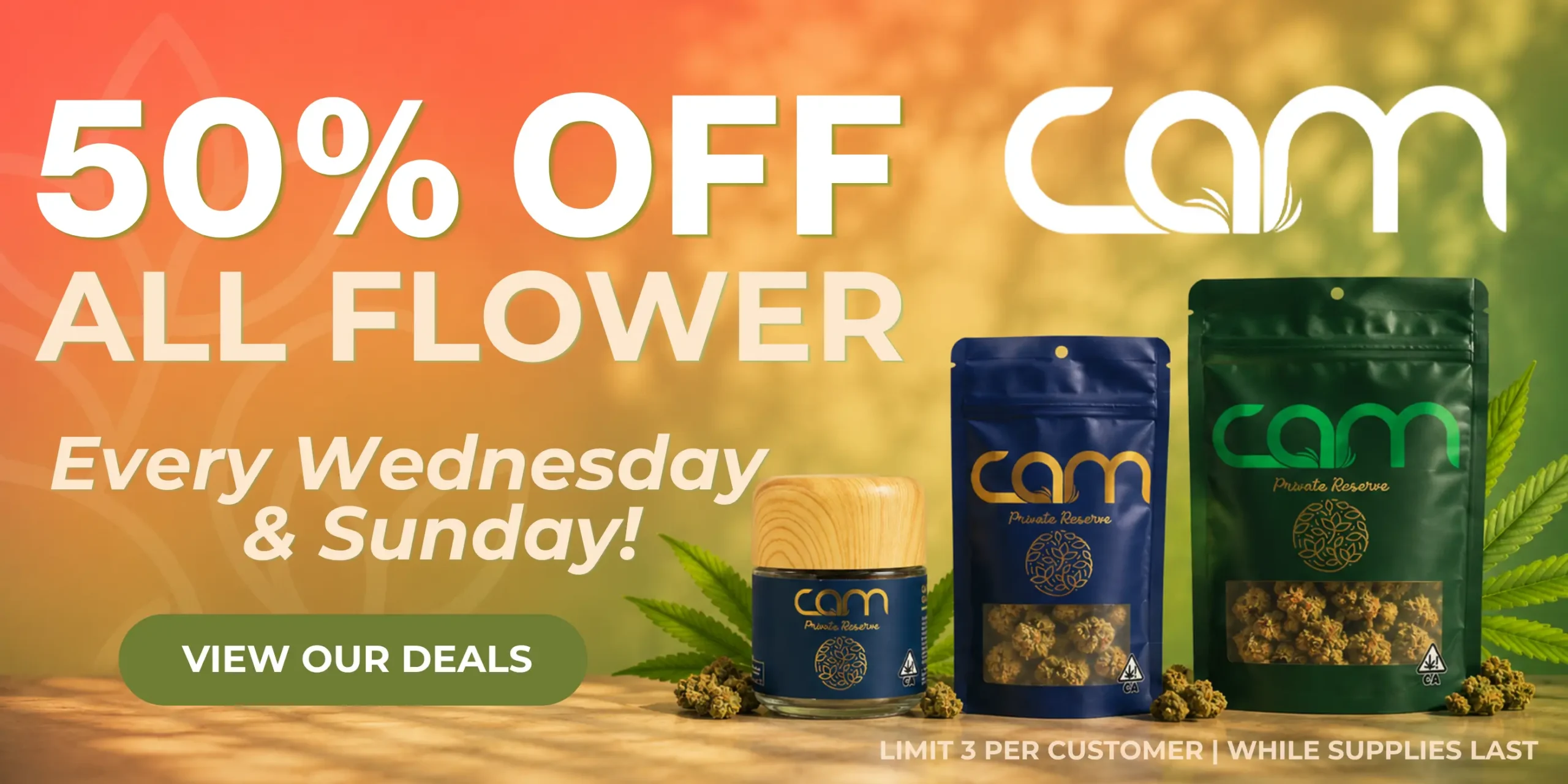 CAM flower Santa Barbara Deals